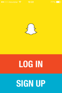 Snapchat aplicación para Ipad Iphone