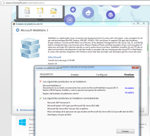 WebMatrix3 Instalar en Windows 7