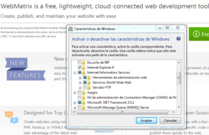 WebMatrix3 Instalar en Windows 7