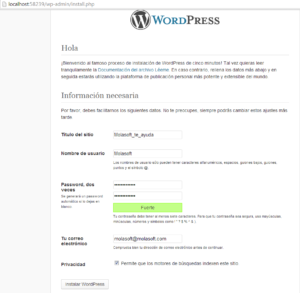 WebMatrix3 Windows 8 y WordPress
