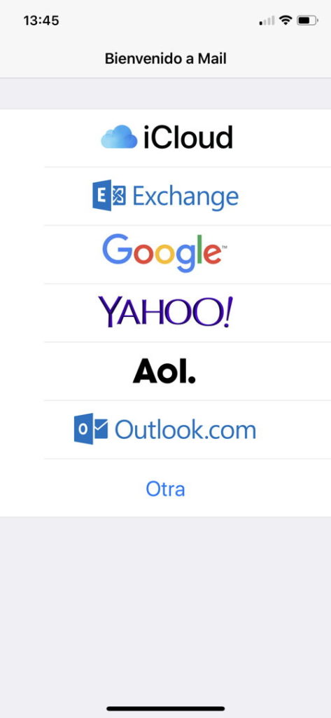 Configurar Correo Iphone X