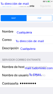Configurar Mail Iphone 6s -6